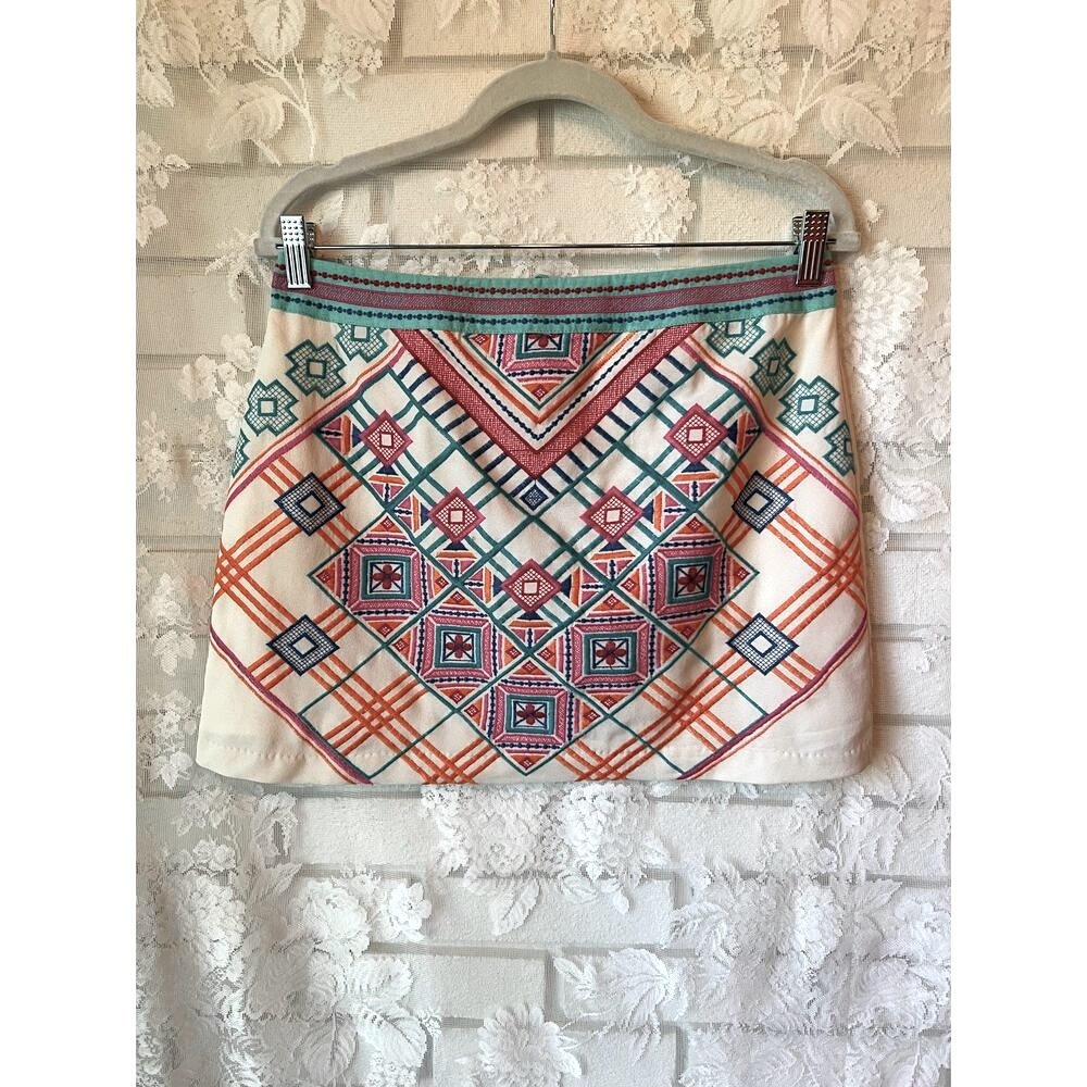 Geometric Mini Skirt